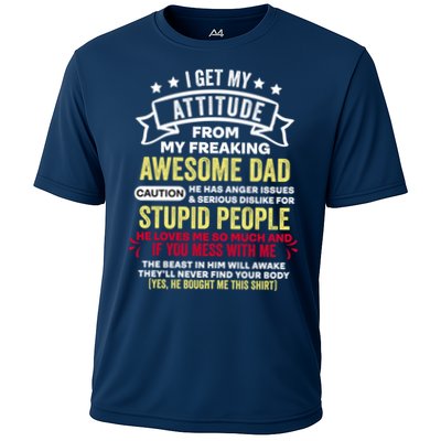 i get my attitude from my dad Performance Shirt