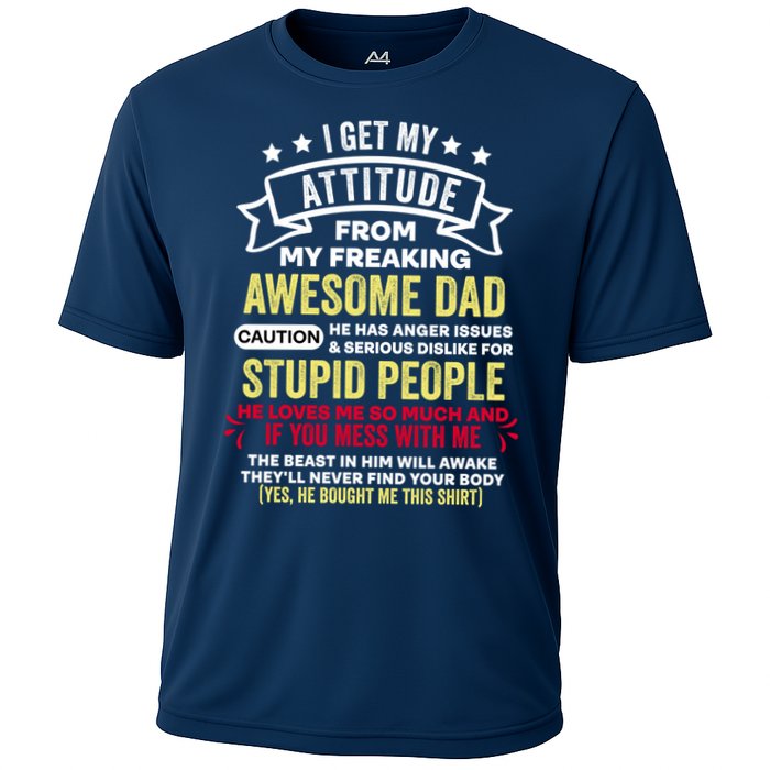 i get my attitude from my dad Performance Shirt
