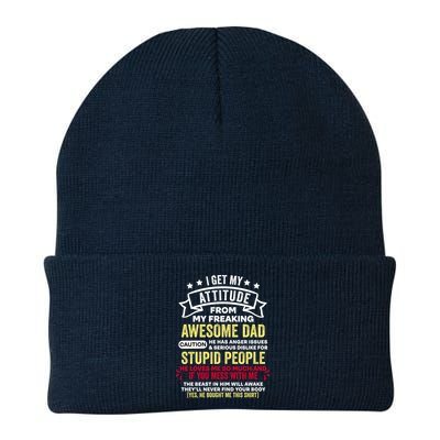 i get my attitude from my dad Beanie