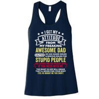 i get my attitude from my dad Womens Tank Top