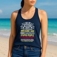 i get my attitude from my dad Womens Tank Top