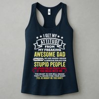 i get my attitude from my dad Womens Tank Top