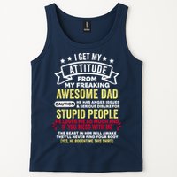 i get my attitude from my dad Tank Top
