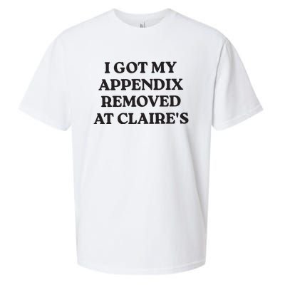 I Got My Appendix Removed At Claires Sueded Cloud Jersey T-Shirt