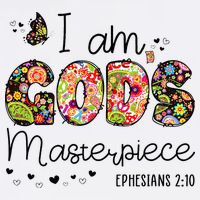I’M GodS Masterpiece Christian Faith Bible Jesus God Prayer Button