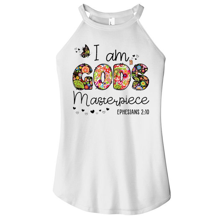 I’M GodS Masterpiece Christian Faith Bible Jesus God Prayer Women's Perfect Tri Rocker Tank
