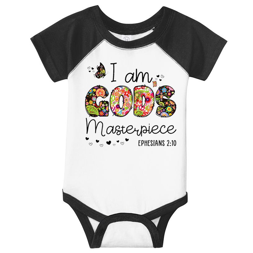 I’M GodS Masterpiece Christian Faith Bible Jesus God Prayer Infant Baby Jersey Bodysuit