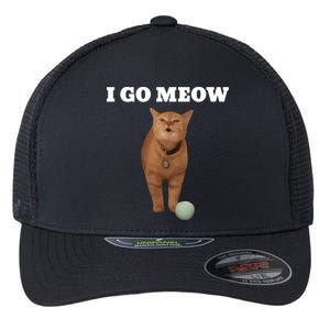 I Go Meow Cat Meme Flexfit Unipanel Trucker Cap