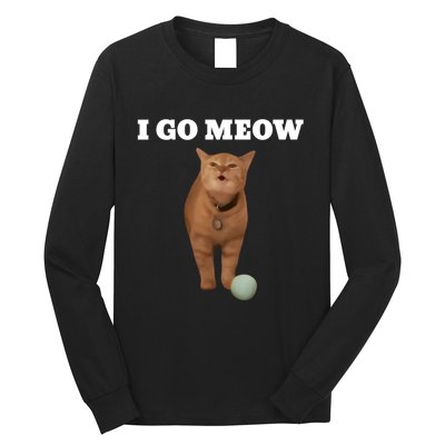 I Go Meow Cat Meme Long Sleeve Shirt