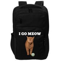 I Go Meow Cat Meme Impact Tech Backpack