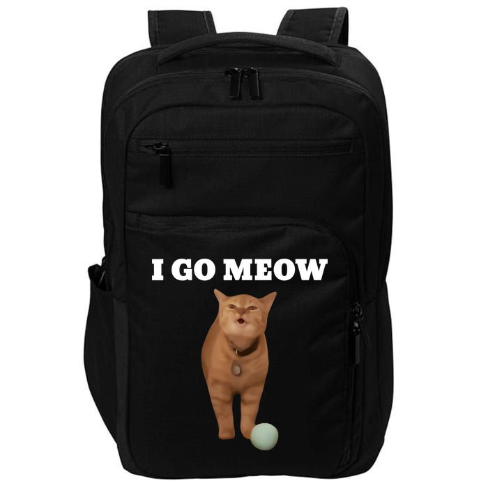 I Go Meow Cat Meme Impact Tech Backpack