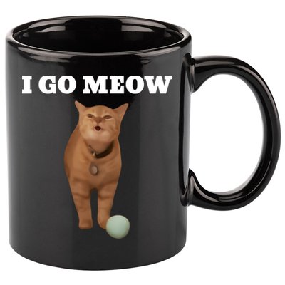 I Go Meow Cat Meme 11oz C Handle Ceramic Mug
