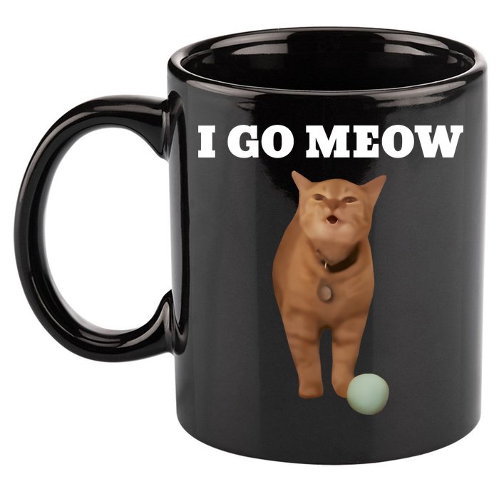 I Go Meow Cat Meme 11oz C Handle Ceramic Mug