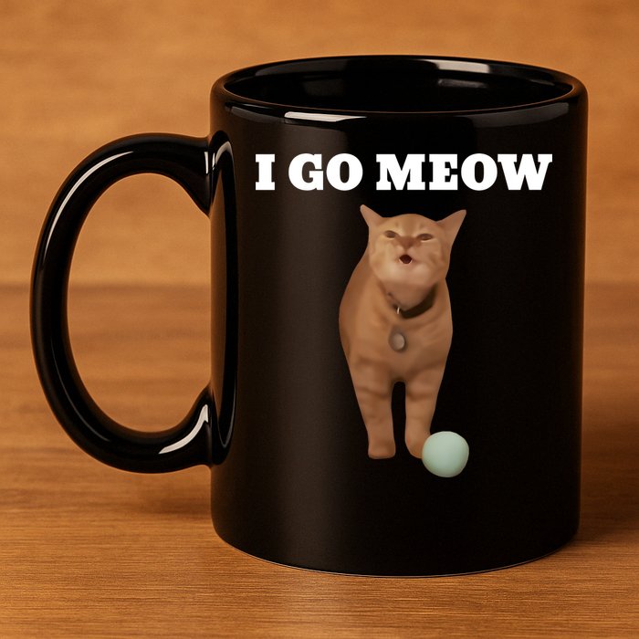 I Go Meow Cat Meme 11oz C Handle Ceramic Mug
