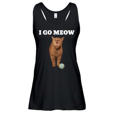 I Go Meow Cat Meme Ladies Essential Flowy Tank