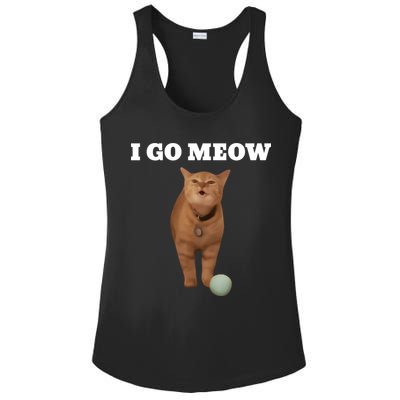 I Go Meow Cat Meme Ladies PosiCharge Competitor Racerback Tank