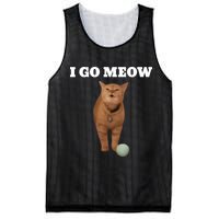 I Go Meow Cat Meme Mesh Reversible Basketball Jersey Tank
