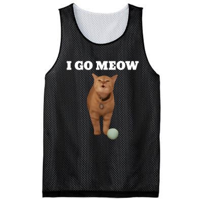 I Go Meow Cat Meme Mesh Reversible Basketball Jersey Tank