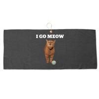 I Go Meow Cat Meme Large Microfiber Waffle Golf Towel