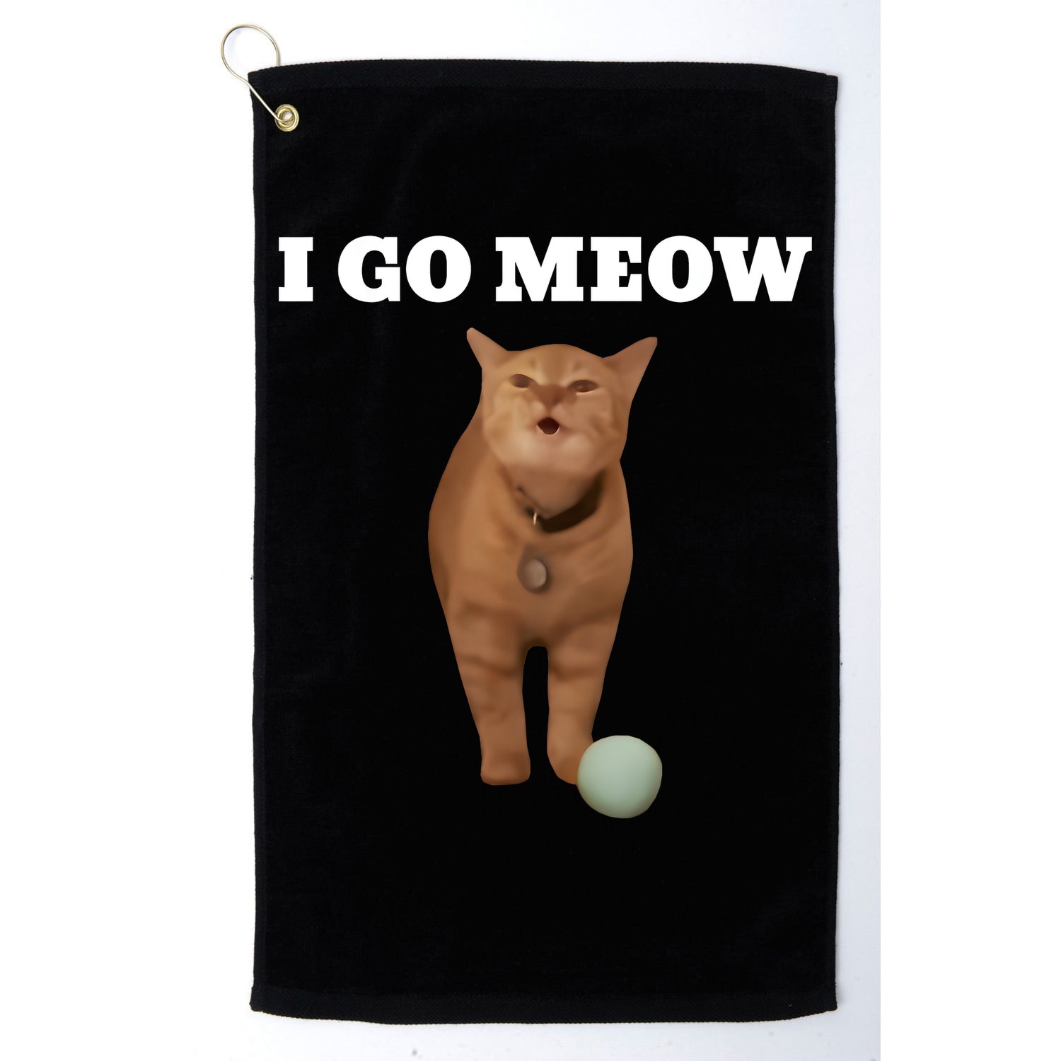 I Go Meow Cat Meme Golf Towel