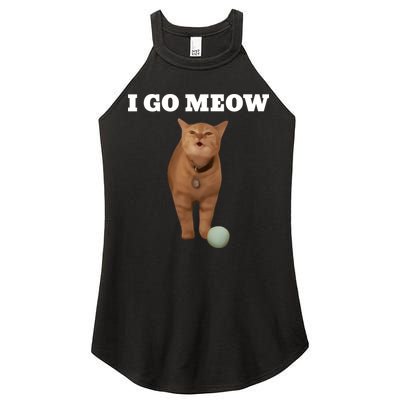 I Go Meow Cat Meme Women's Perfect Tri Rocker Tank