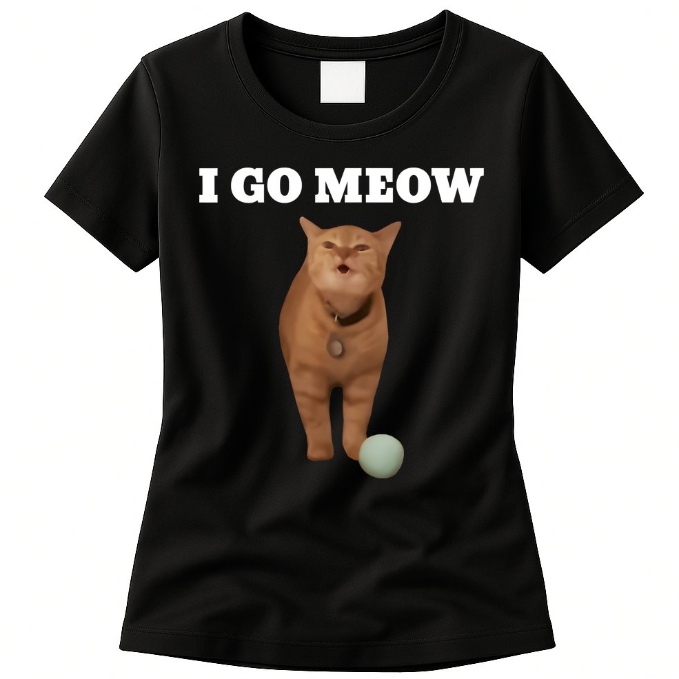 I Go Meow Cat Meme Womens T-Shirt