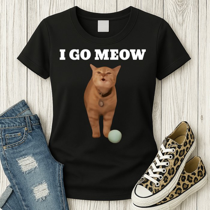 I Go Meow Cat Meme Womens T-Shirt
