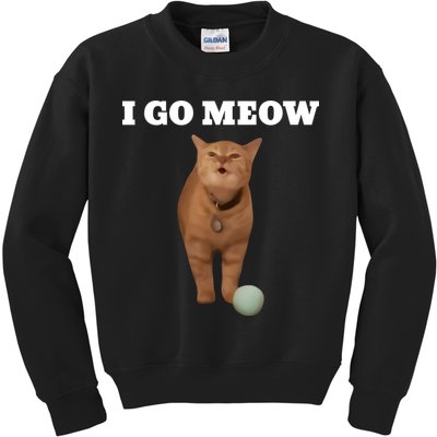 I Go Meow Cat Meme Kids Sweatshirt
