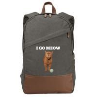 I Go Meow Cat Meme Cotton Canvas Backpack