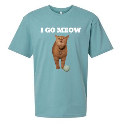 I Go Meow Cat Meme Sueded Cloud Jersey T-Shirt