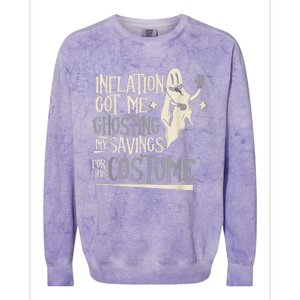 Inflation Ghosting My Savings For This Costume Cute Colorblast Crewneck Sweatshirt