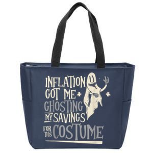 Inflation Ghosting My Savings For This Costume Cute Zip Tote Bag