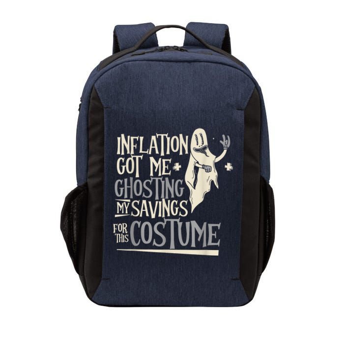 Inflation Ghosting My Savings For This Costume Cute Vector Backpack