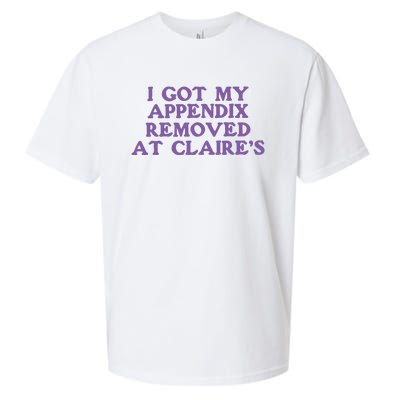 I Got My Appendix Removed At Claires Sueded Cloud Jersey T-Shirt