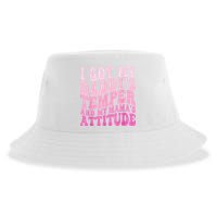 I Got My DaddyS Temper And My MamaS Attitude Sustainable Bucket Hat