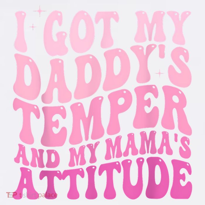 I Got My DaddyS Temper And My MamaS Attitude Mesh Reversible Basketball Jersey Tank