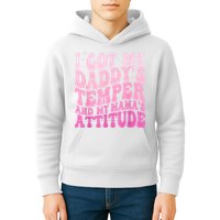 I Got My DaddyS Temper And My MamaS Attitude Kids Hoodie