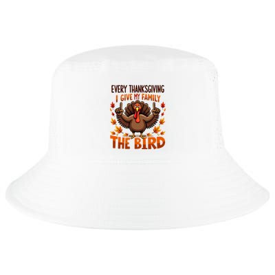 I Give My Family The Bird Thanksgiving Cool Comfort Performance Bucket Hat