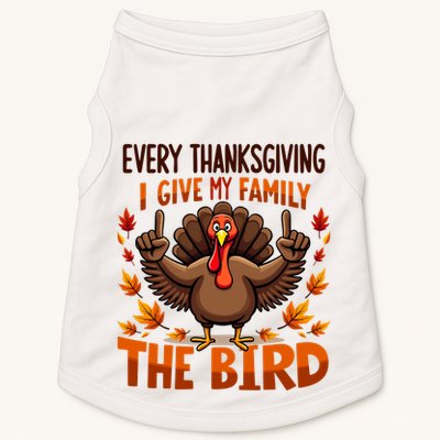 I Give My Family The Bird Thanksgiving Doggie Tank
