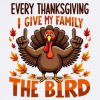 I Give My Family The Bird Thanksgiving Wool Snapback Cap