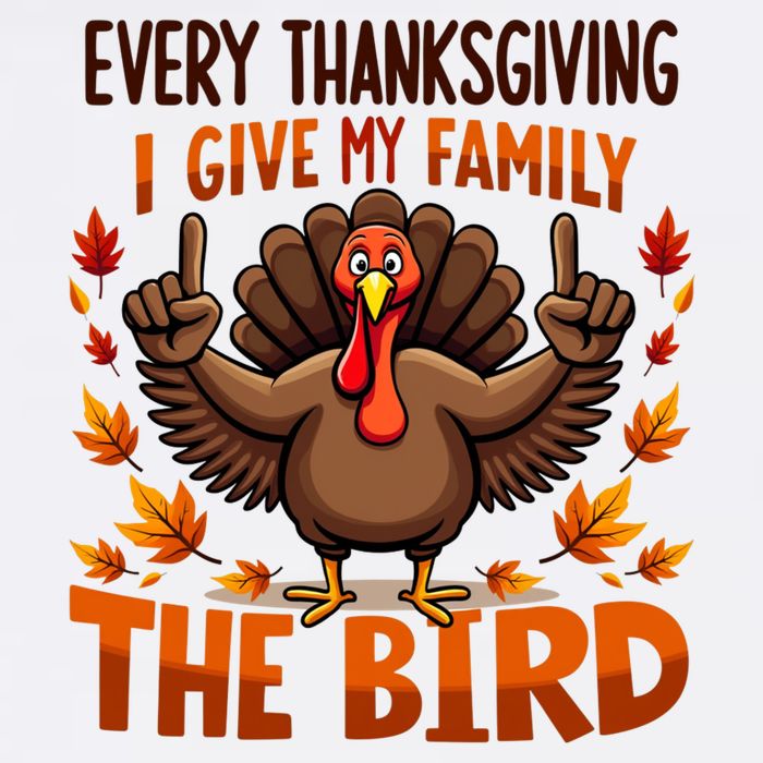 I Give My Family The Bird Thanksgiving Wool Snapback Cap