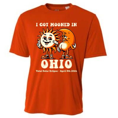 I Got Mooned In Ohio Total Solar Eclipse 2024 Cooling Performance Crew T-Shirt