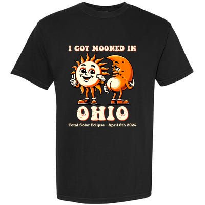 I Got Mooned In Ohio Total Solar Eclipse 2024 Garment-Dyed Heavyweight T-Shirt