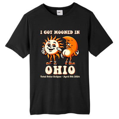 I Got Mooned In Ohio Total Solar Eclipse 2024 Tall Fusion ChromaSoft Performance T-Shirt