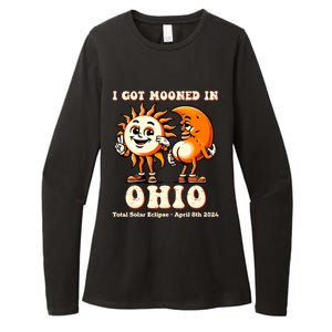 I Got Mooned In Ohio Total Solar Eclipse 2024 Womens CVC Long Sleeve Shirt