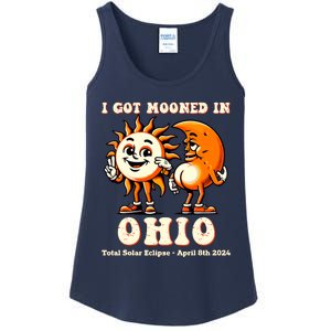 I Got Mooned In Ohio Total Solar Eclipse 2024 Ladies Essential Tank