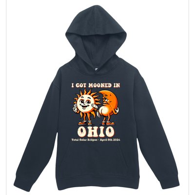 I Got Mooned In Ohio Total Solar Eclipse 2024 Urban Pullover Hoodie