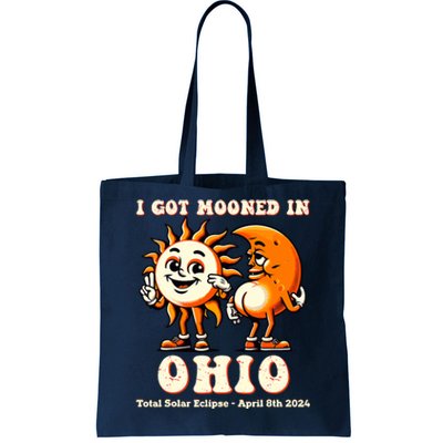 I Got Mooned In Ohio Total Solar Eclipse 2024 Tote Bag