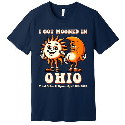 I Got Mooned In Ohio Total Solar Eclipse 2024 Premium T-Shirt