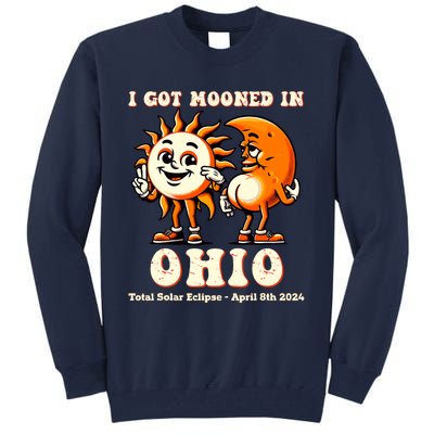 I Got Mooned In Ohio Total Solar Eclipse 2024 Tall Sweatshirt